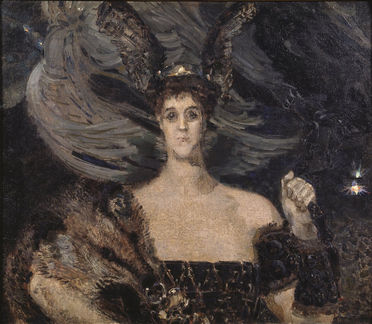 A Valquíria. Retrato do artista e padroeiro Condessa Maria Tenisheva 1867-1928, 1899 de Mikhail Aleksandrovich Vrubel