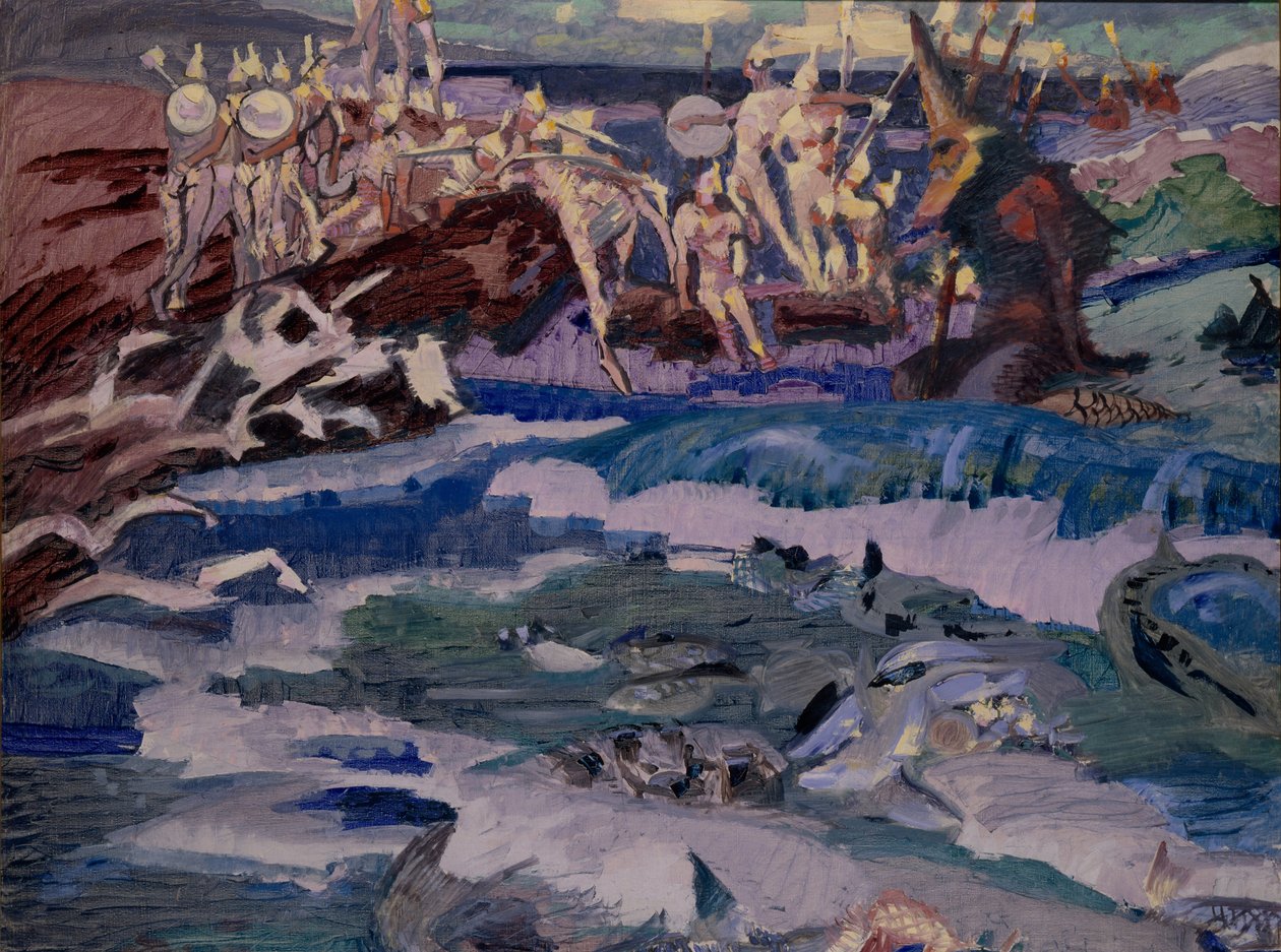 Trinta e três Bogatyrs, 1901 de Mikhail Aleksandrovich Vrubel
