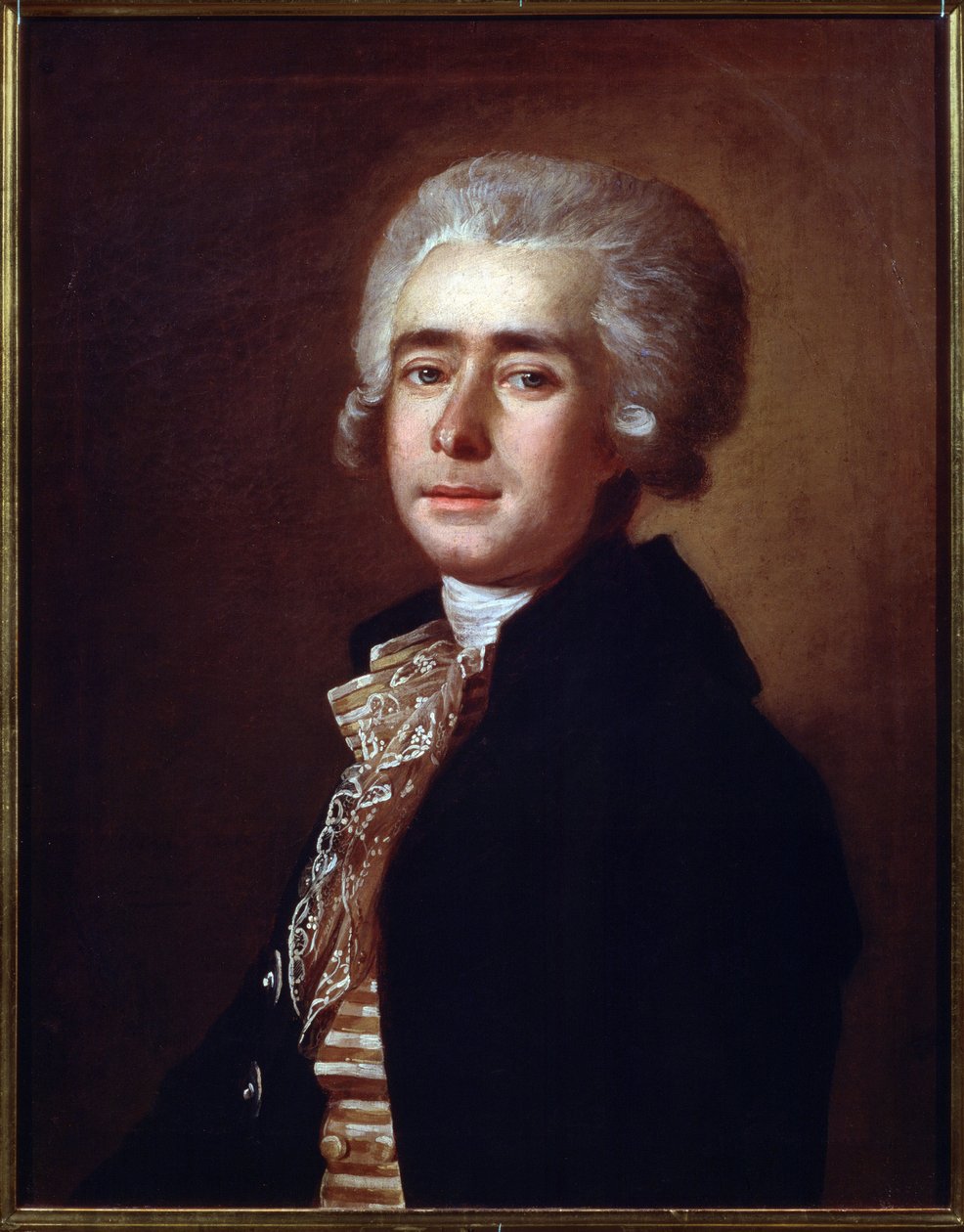 Retrato do compositor Dmytro Bortniansky (1751-1825) (Retrato do compositor Dmitry Bortniansky). Pintura de Mikhail Ivanovich Belsky (1753-1794). Óleo sobre tela, 65,7 x 52,3 cm de Mikhail Ivanovich Belsky