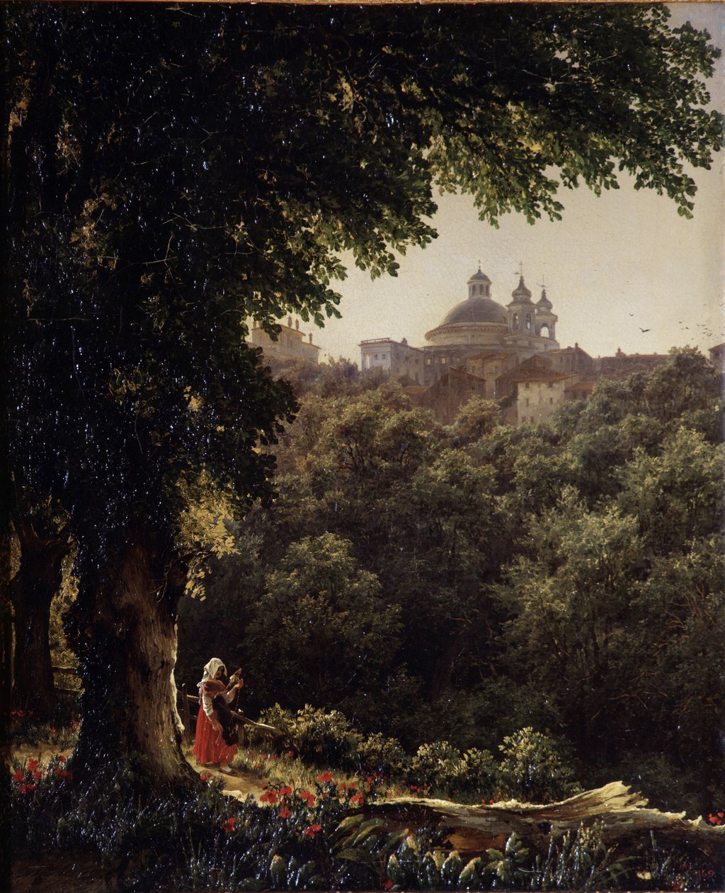 Ariccia perto de Roma, 1836 de Mikhail Ivanovich Lebedev