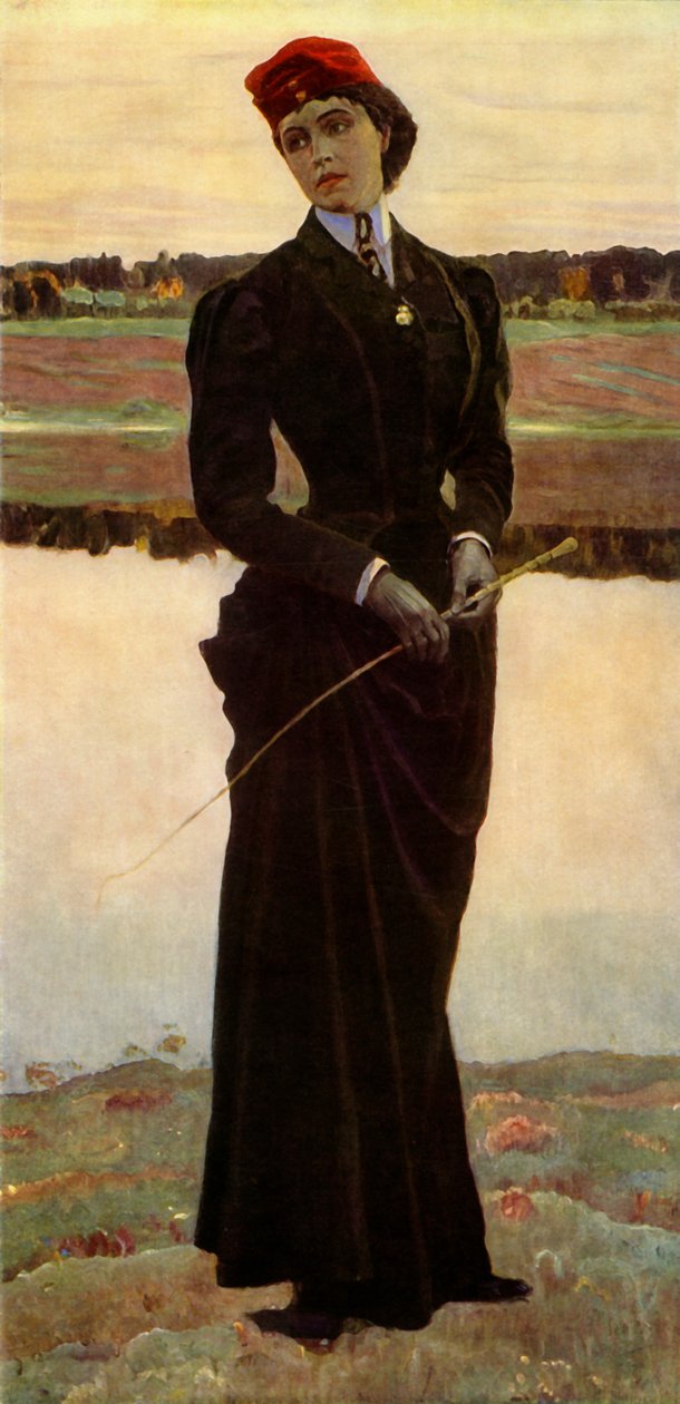 contribuição de Olga Mikhailovna Nesterova-Schretera, a filha do artista, 1906, 1965. de Mikhail Nesterov
