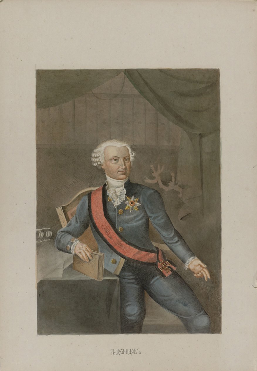 Alexander Grigorievich Demidov 1737-1803, 1862. de Mikhail Stepanovich Znamensky