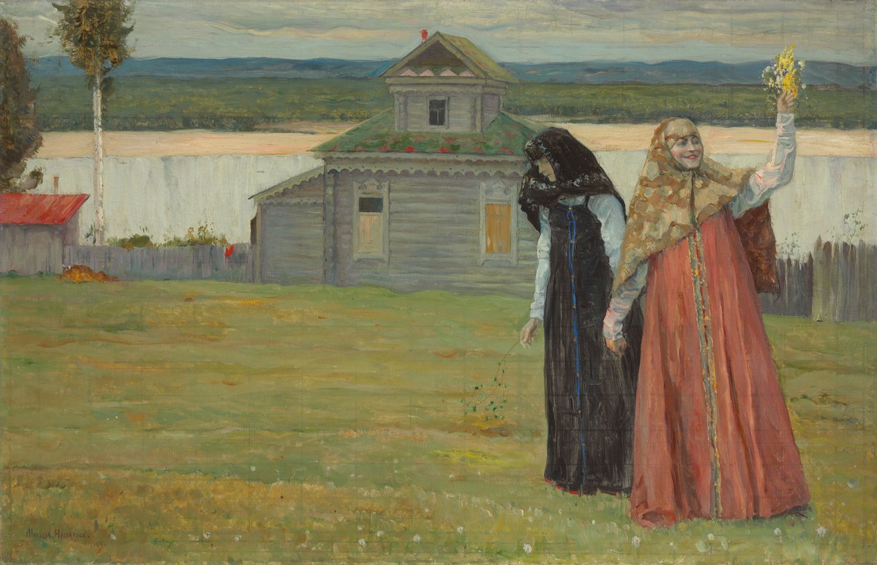 Duas irmãs de Mikhail Vasilievich Nesterov