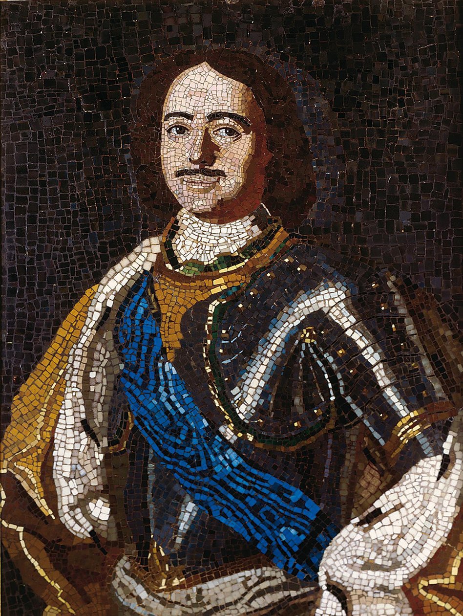 Retrato do imperador Pedro I, o Grande 1672-1725, 1754 de Mikhail Vasilyevich Lomonosov