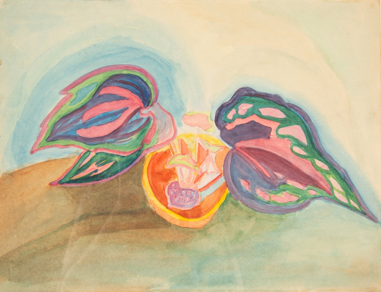 Natureza morta com planta, c. 1920. de Mikhail Vasilyevich Matyushin