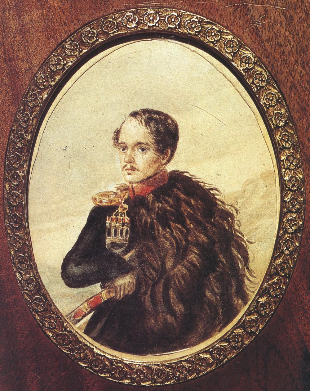 Auto-retrato, 1837 de Mikhail Yuryevich Lermontov