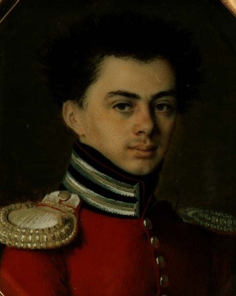 Retrato de Nikolai Shepelev (b.1798) de Mikhail Zatsepin