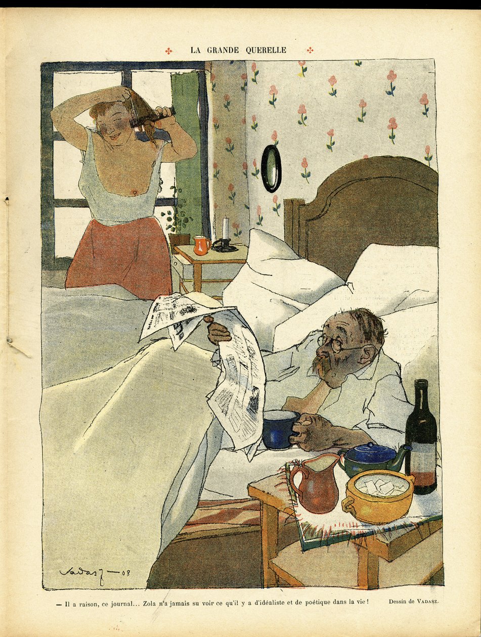 Ilustração de Miklos Vadasz (1884-1927) em Le Lire de Miklós Vadász