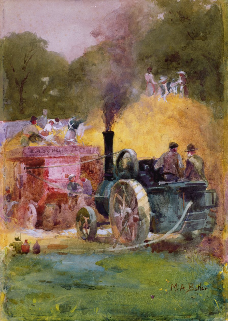 The Steam Thresher (wc no papel) de Mildred Anne Butler