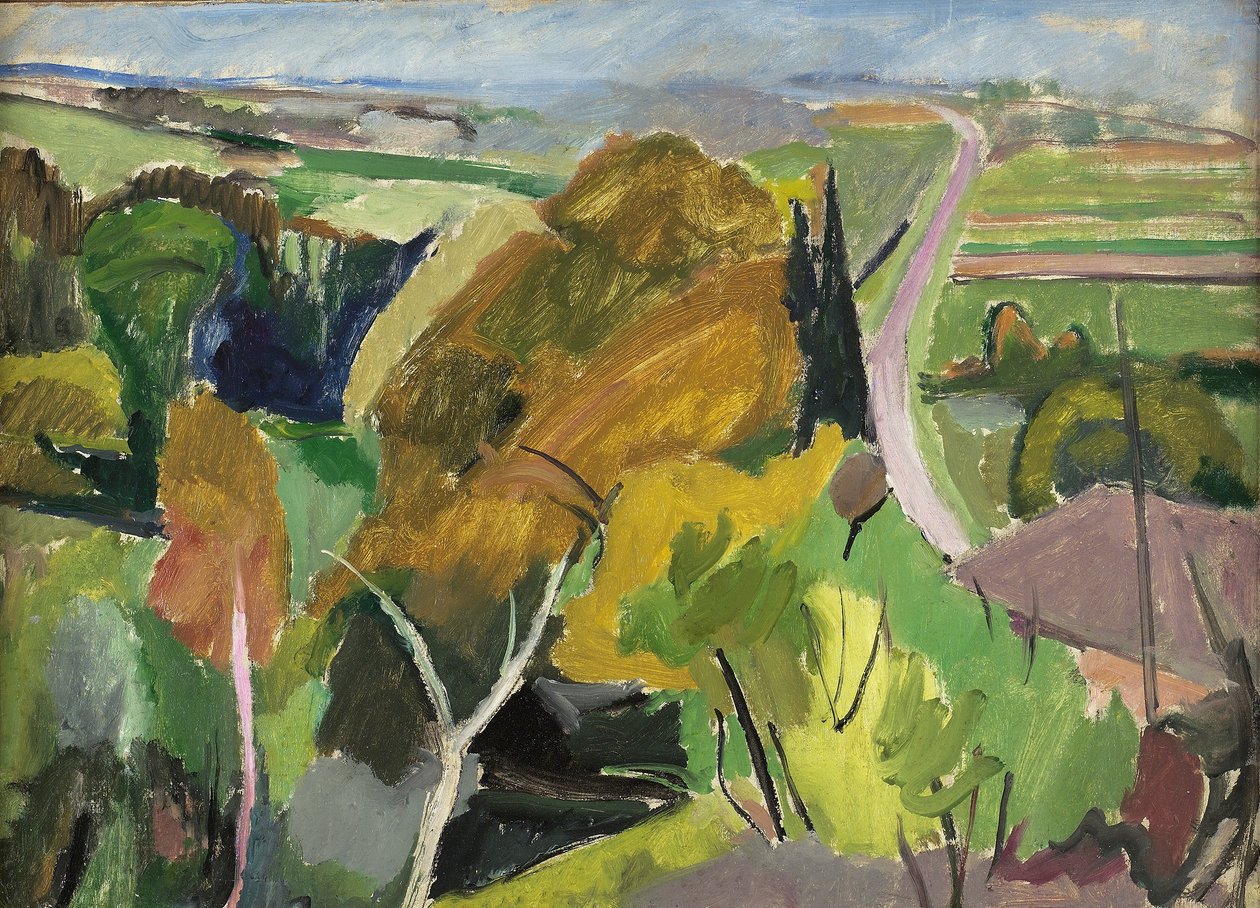 Paisagem de outono, Lot e Garonne, c.1930 de Mildred Bendall