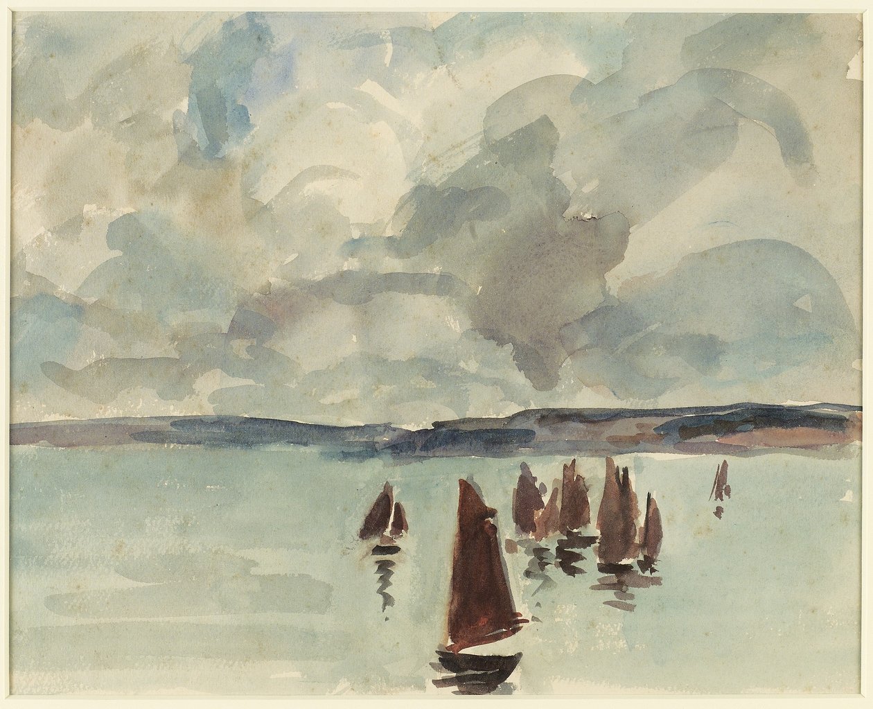 Pinasses, Bassin d&39;Arcachon, c.1928 de Mildred Bendall