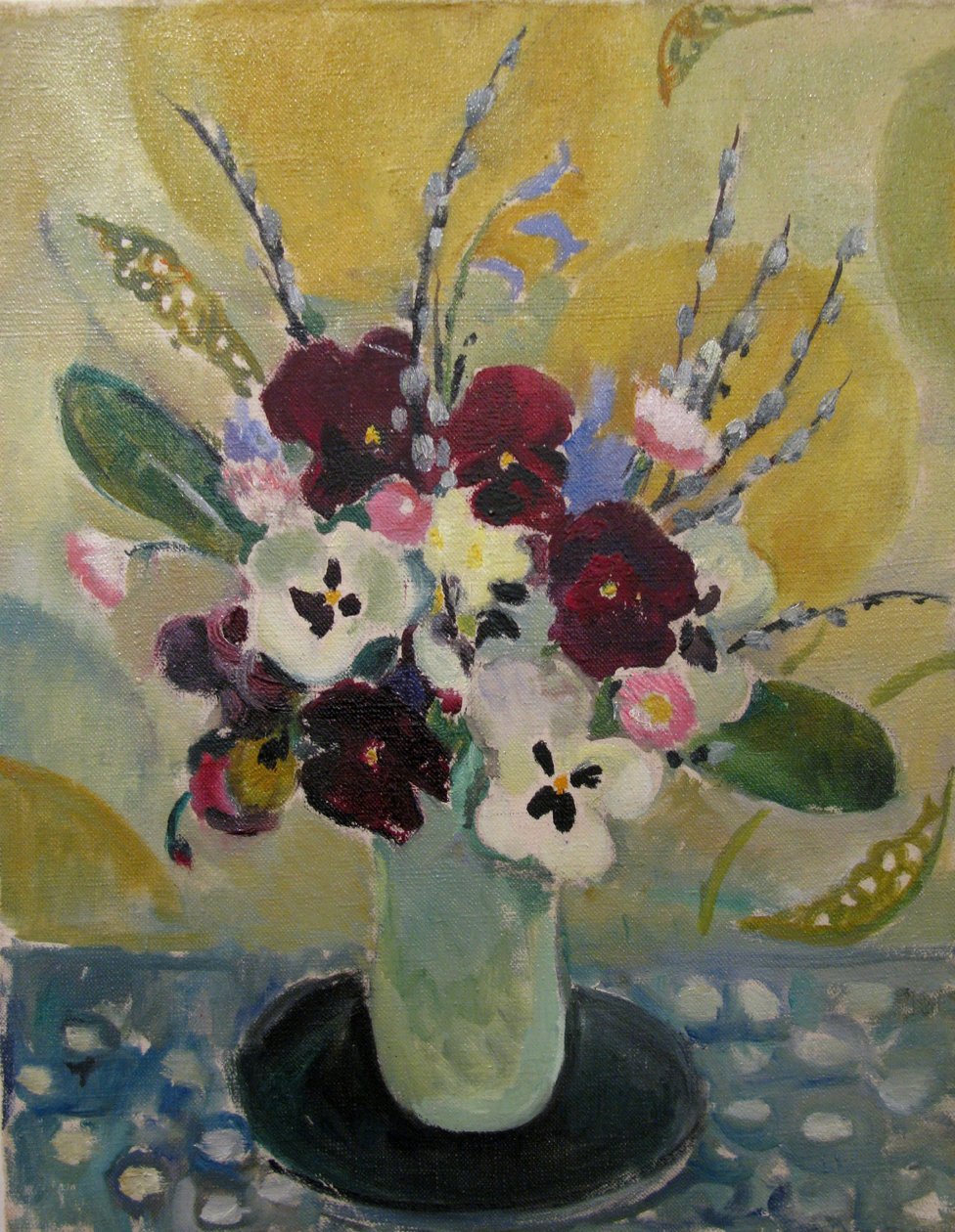 Ainda vida com amores-perfeitos, c.1930 de Mildred Bendall