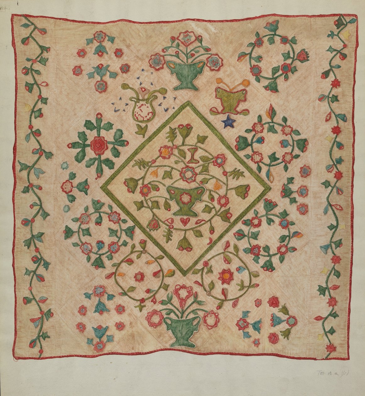 arandela de edredão de Mildred E. Bent