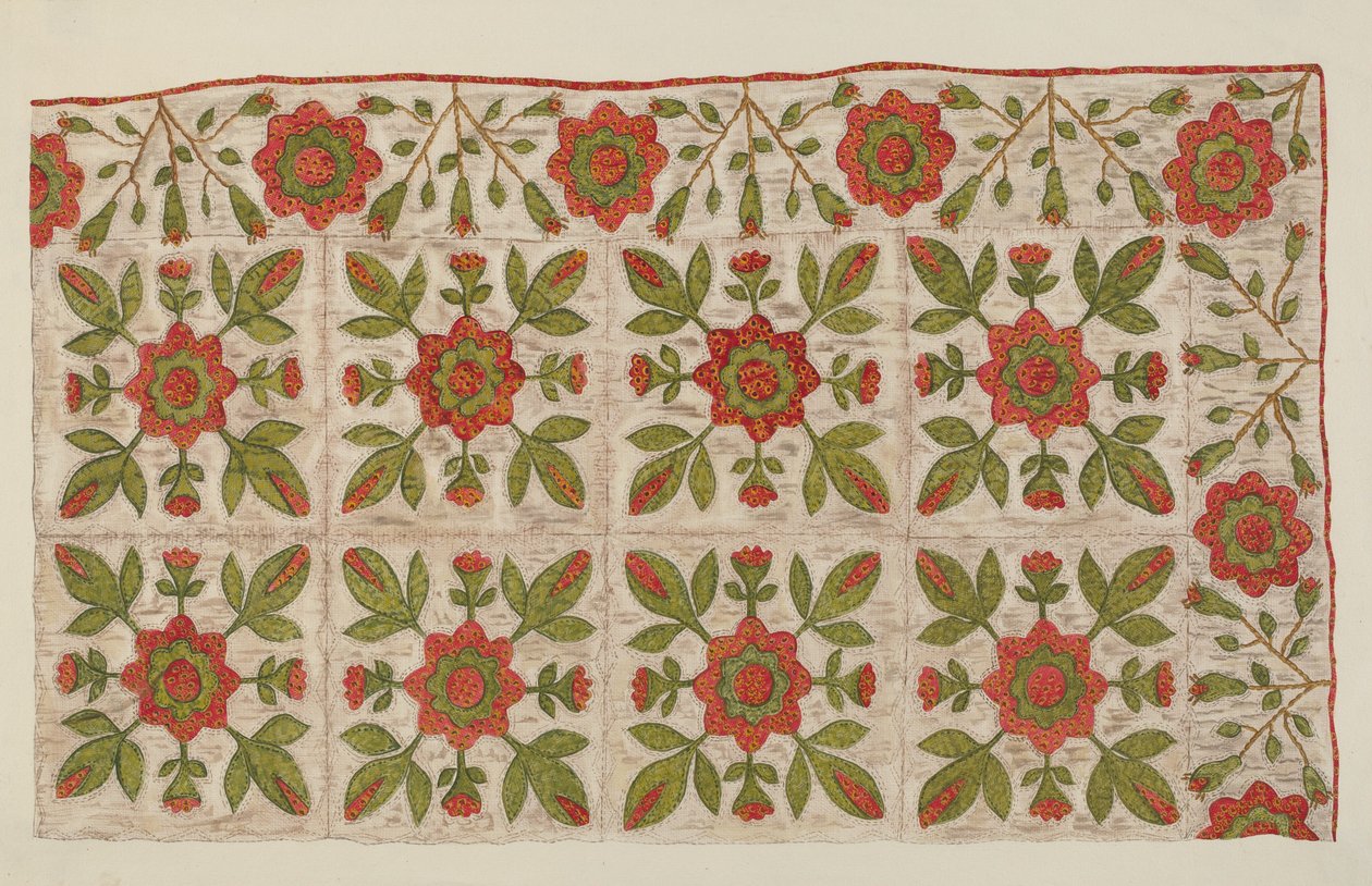 Colcha Aplicada de Mildred E. Bent