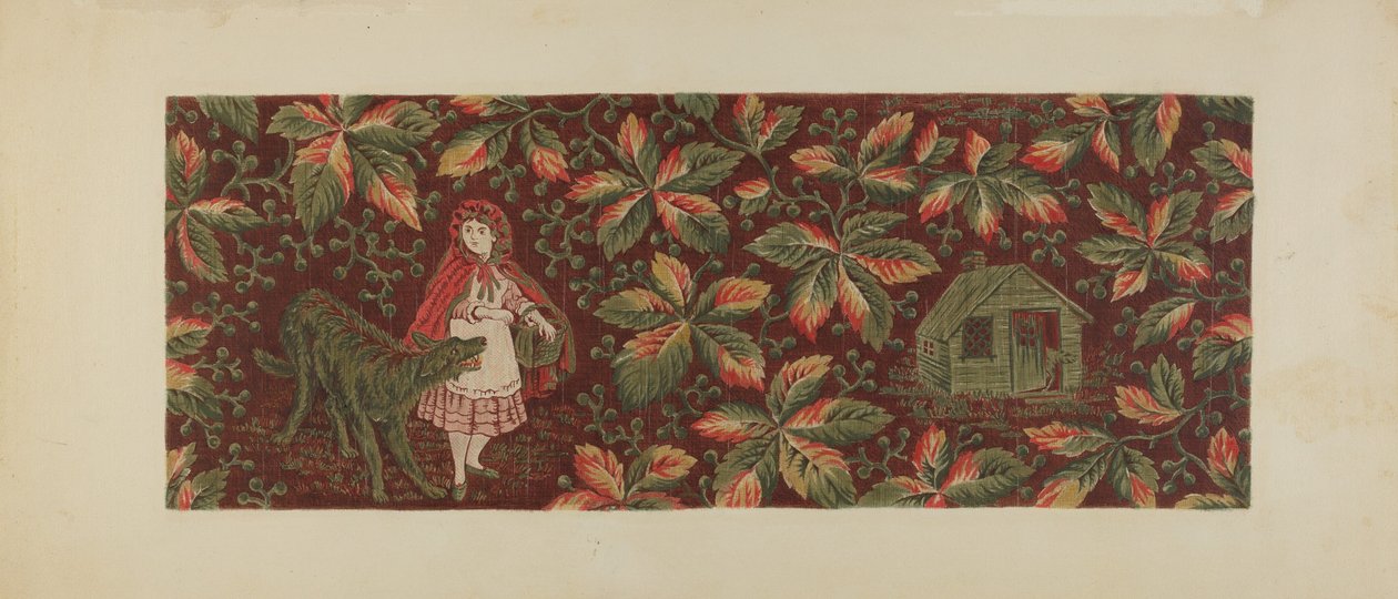 Têxtil impresso, c. 1940. de Mildred Ford