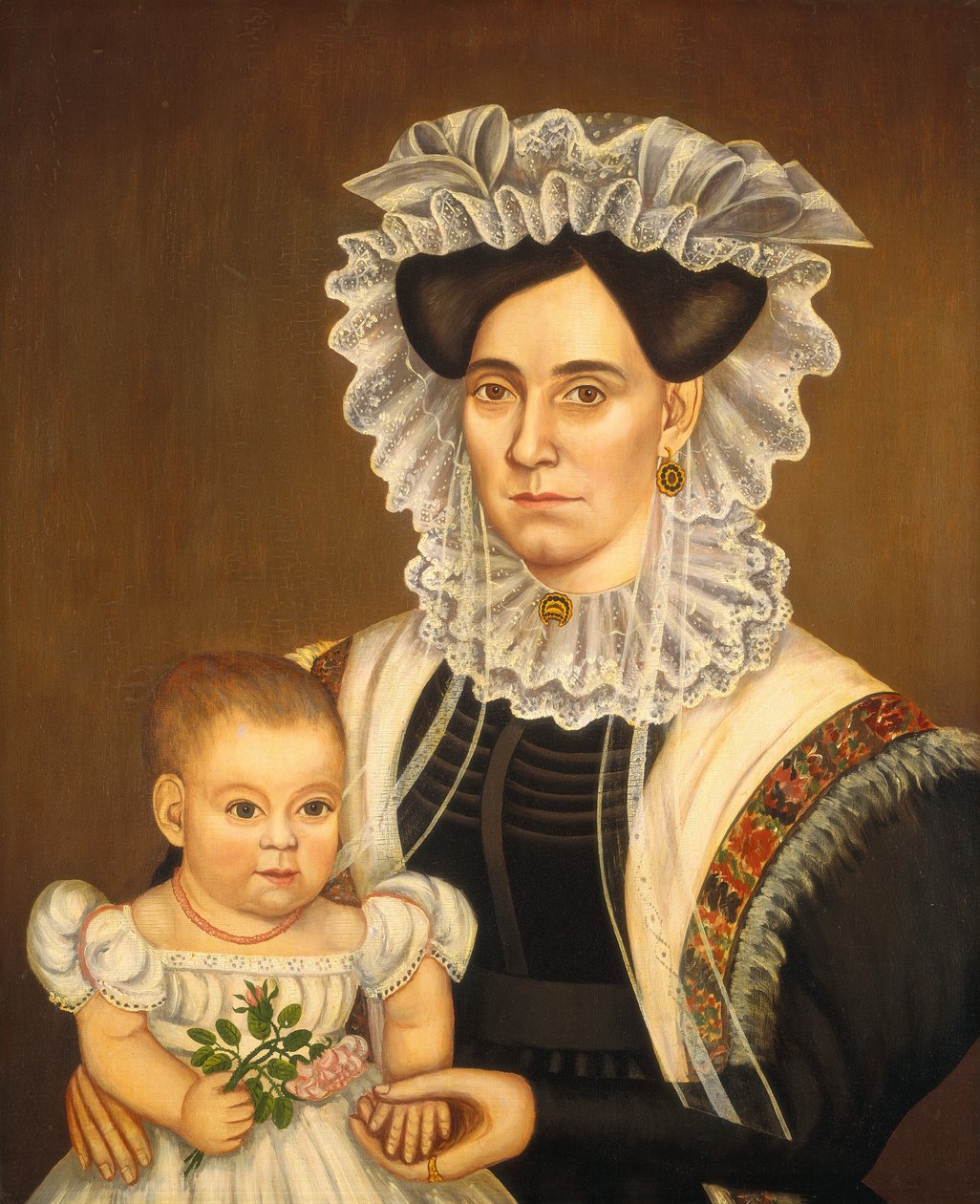 Aphia Salisbury Rich e Baby Edward, c. 1833. de Milton W. Hopkins