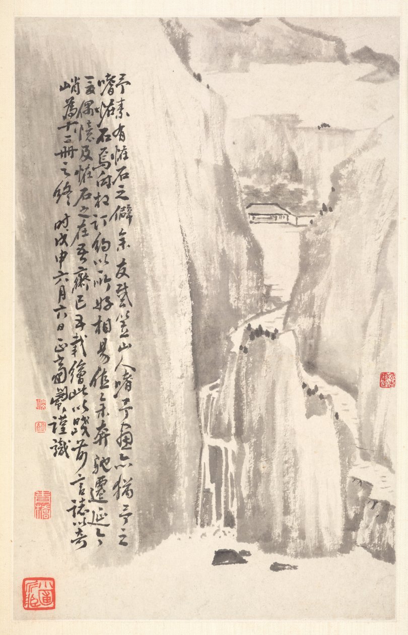 Penhascos Sheer, 1788. de Min Zhen