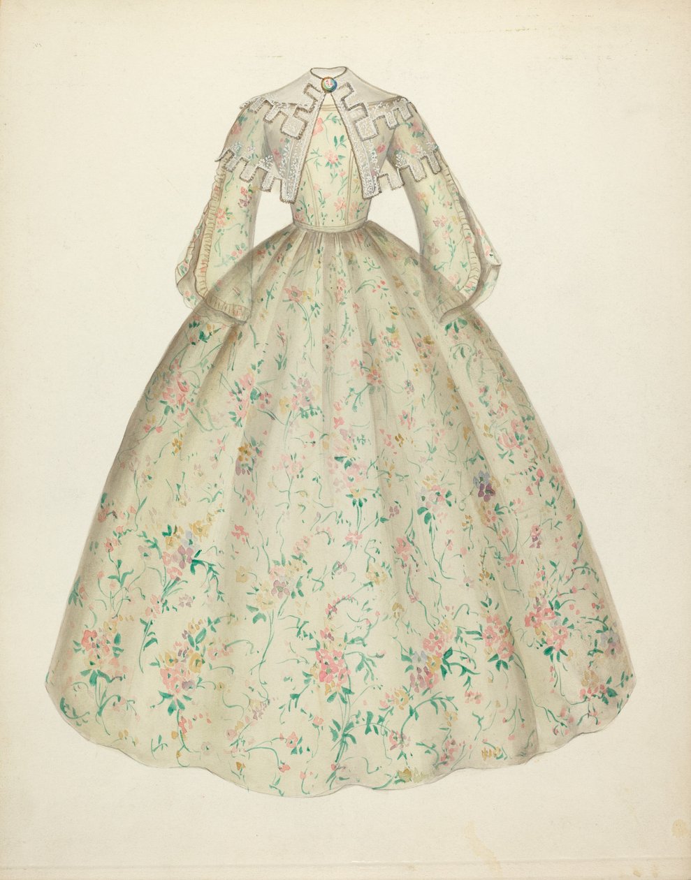 Vestido com gola de Mina Lowry