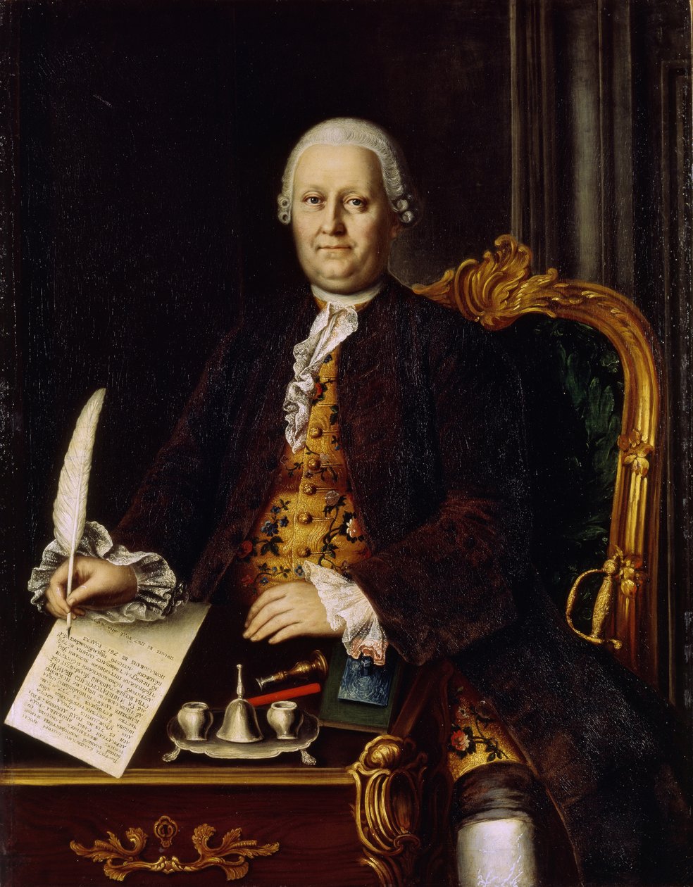 Retrato de Sava Yakovlevich Yakovlev 1713-1784, 1767 de Mina Lukich Kolokolnikov