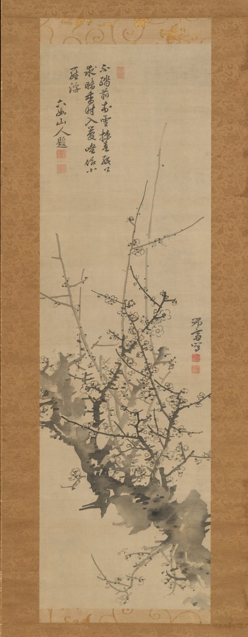 Ameixas em flor, séc. XVIII-XIX. de Minagawa Kien