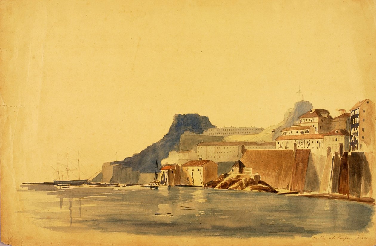 Castelo em Corfu, Grécia de Miner Kilbourne Kellogg