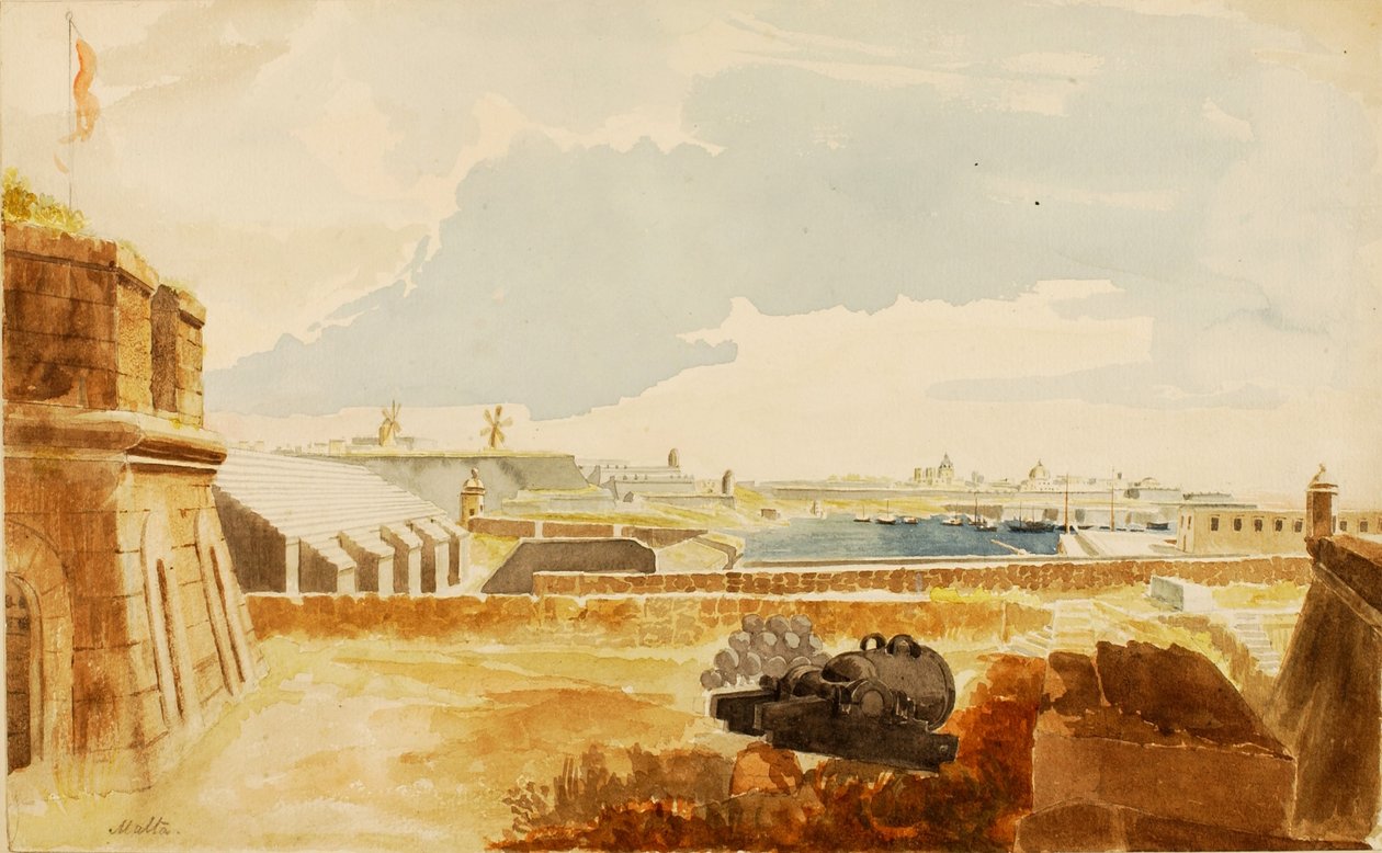 Fortificações em Malta de Miner Kilbourne Kellogg