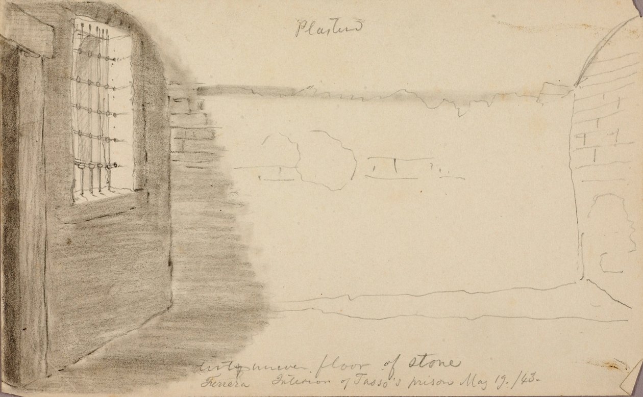 Interior da prisão de Tasso, Ferrara de Miner Kilbourne Kellogg