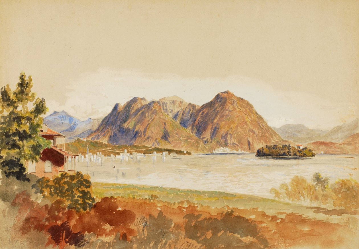 Lago Maggiore, Itália, s.d. de Miner Kilbourne Kellogg