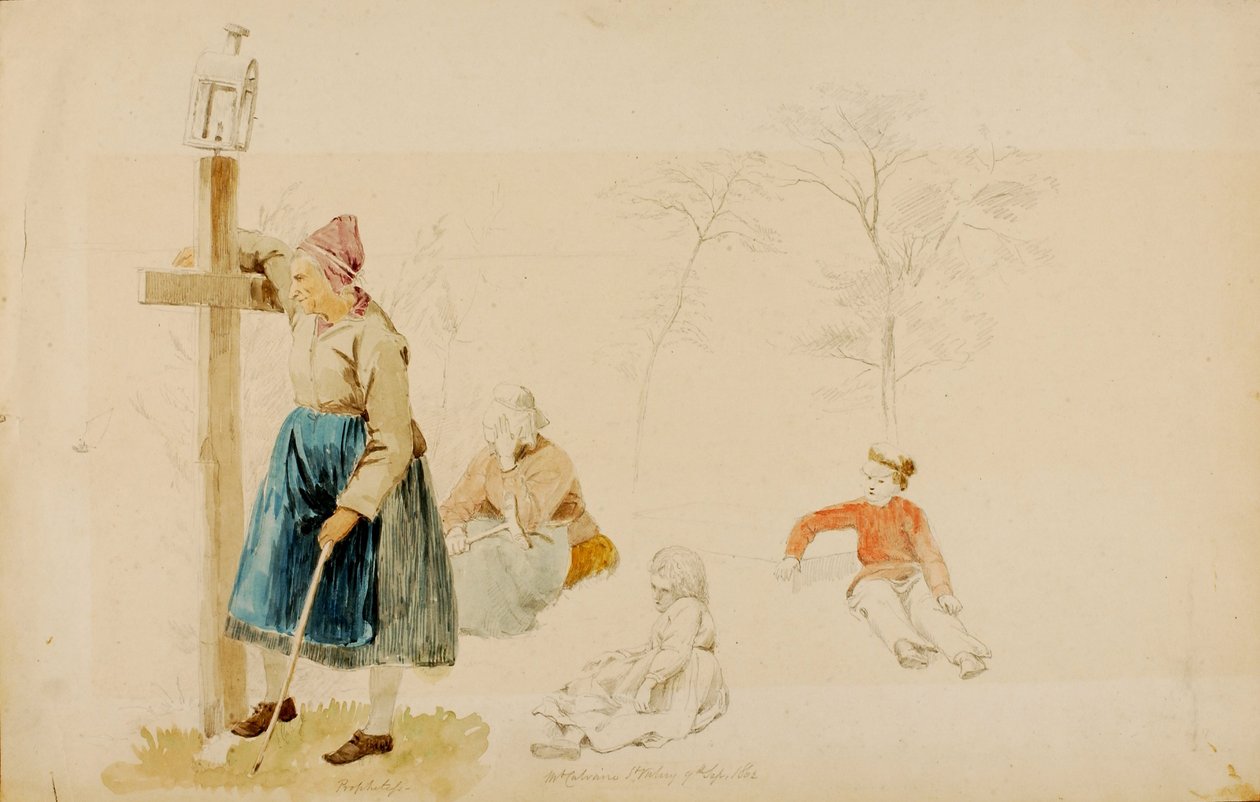 Figuras de camponeses de Miner Kilbourne Kellogg