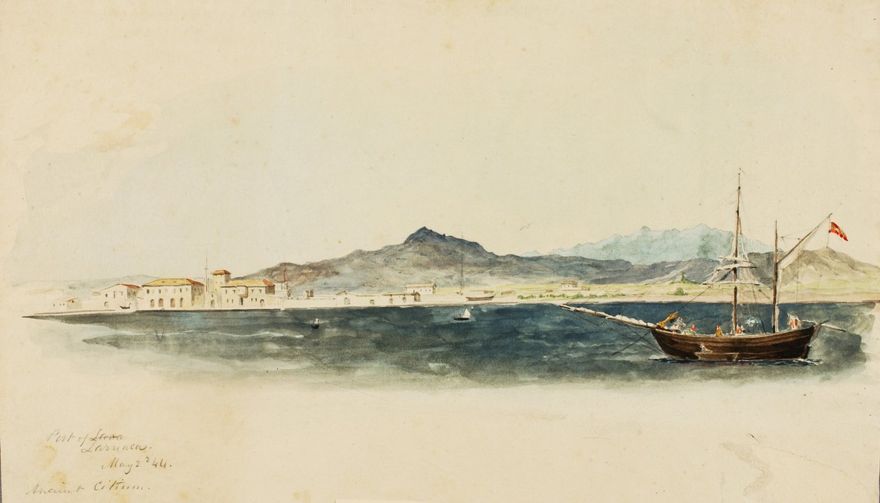 Porto de Larnaca, 1844 de Miner Kilbourne Kellogg