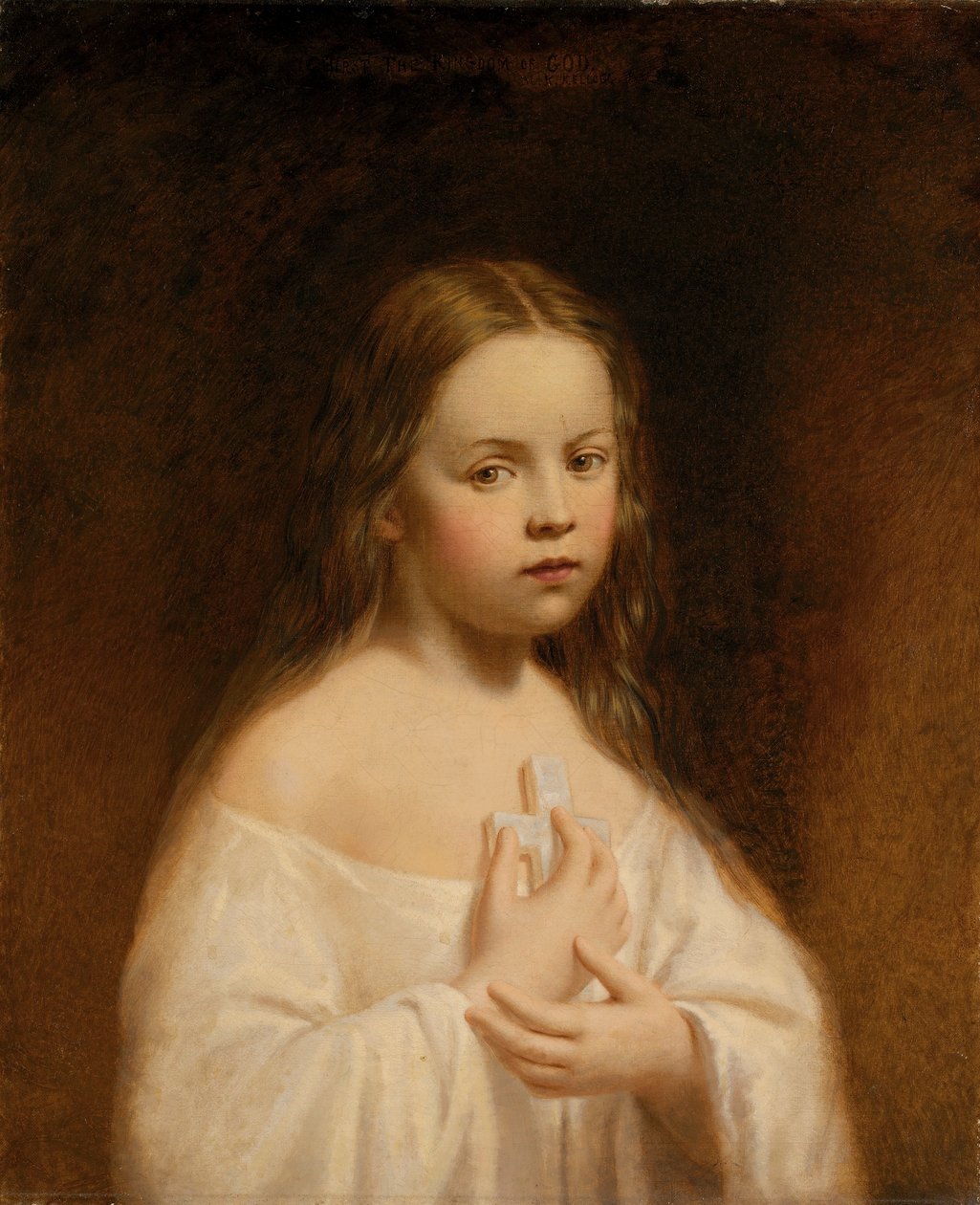 Retrato da filha de Hiram Powers de Miner Kilbourne Kellogg