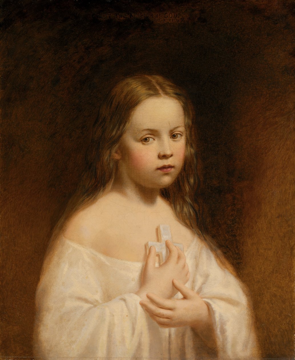 Retrato da filha de Hiram Powers, s.d. de Miner Kilbourne Kellogg