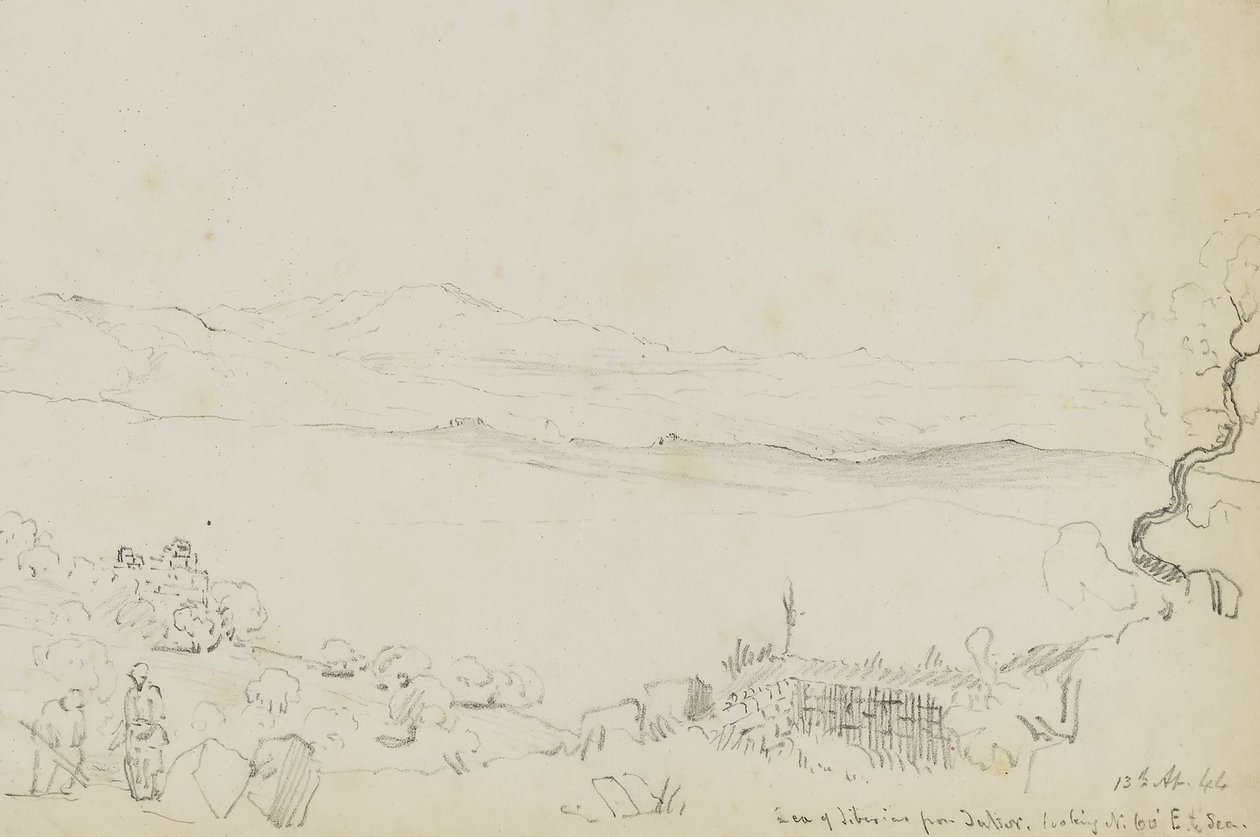 Mar de Tiberíades, do Tabor de Miner Kilbourne Kellogg