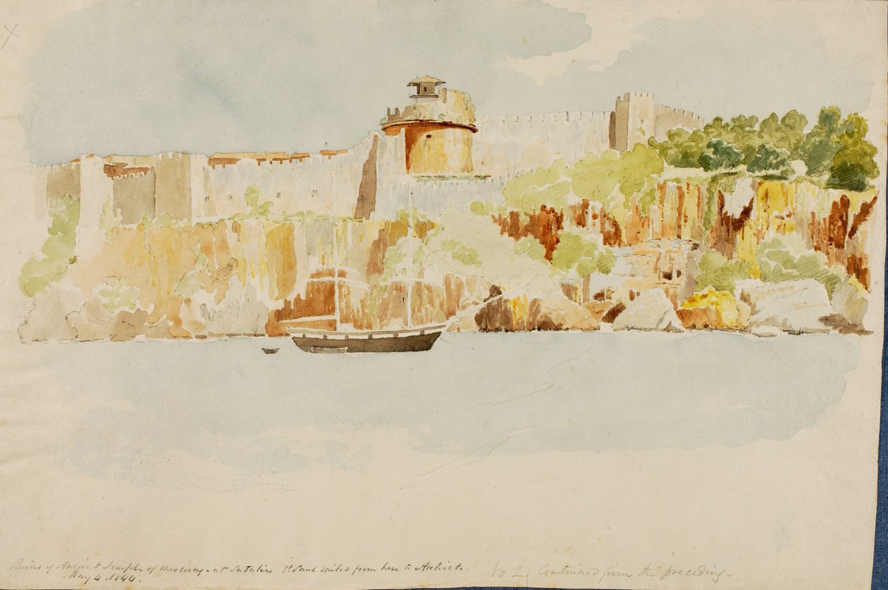 Templo de Mercúrio, 1844. de Miner Kilbourne Kellogg