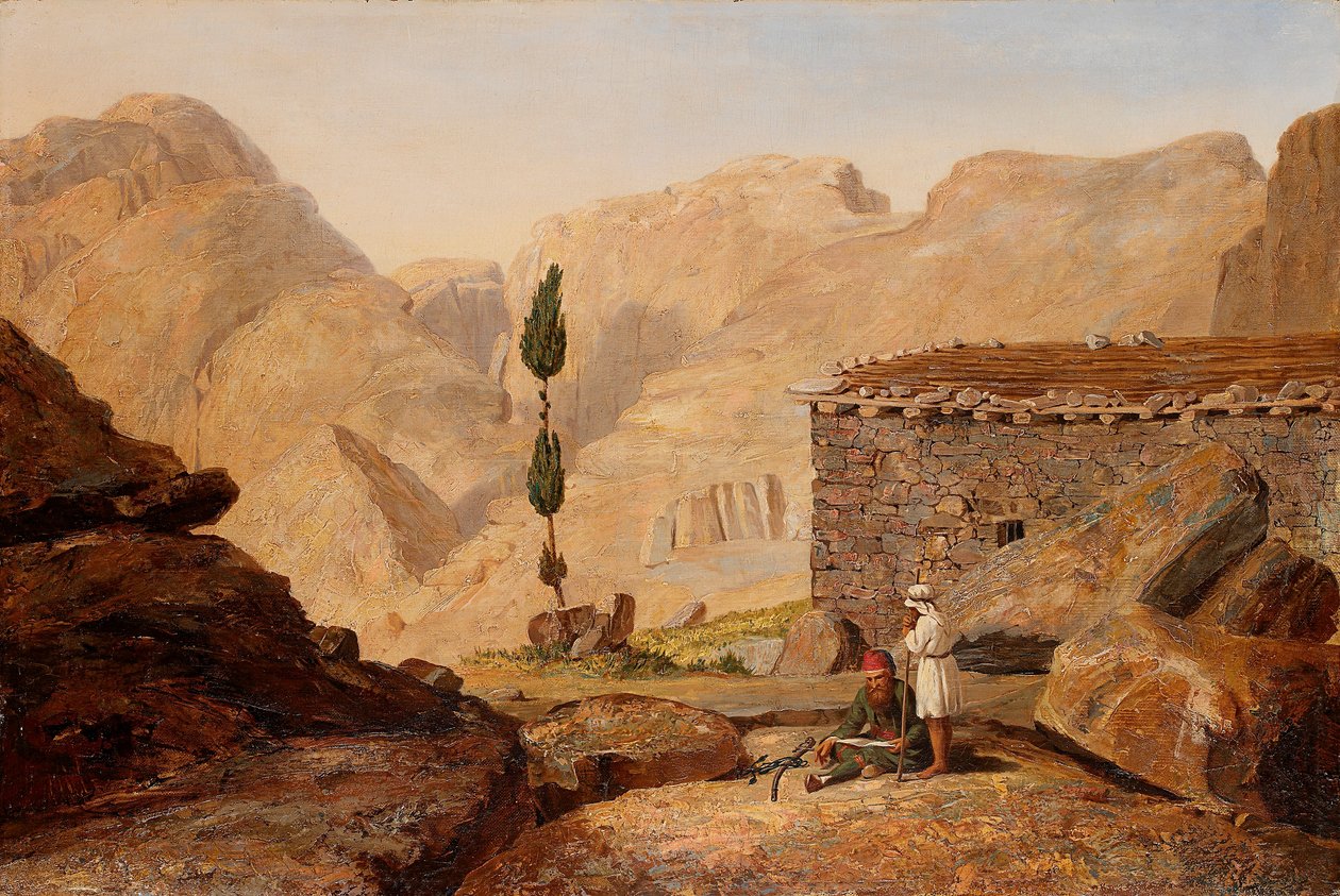 O cimo do Monte Sinai com a Capela de Elias de Miner Kilbourne Kellogg