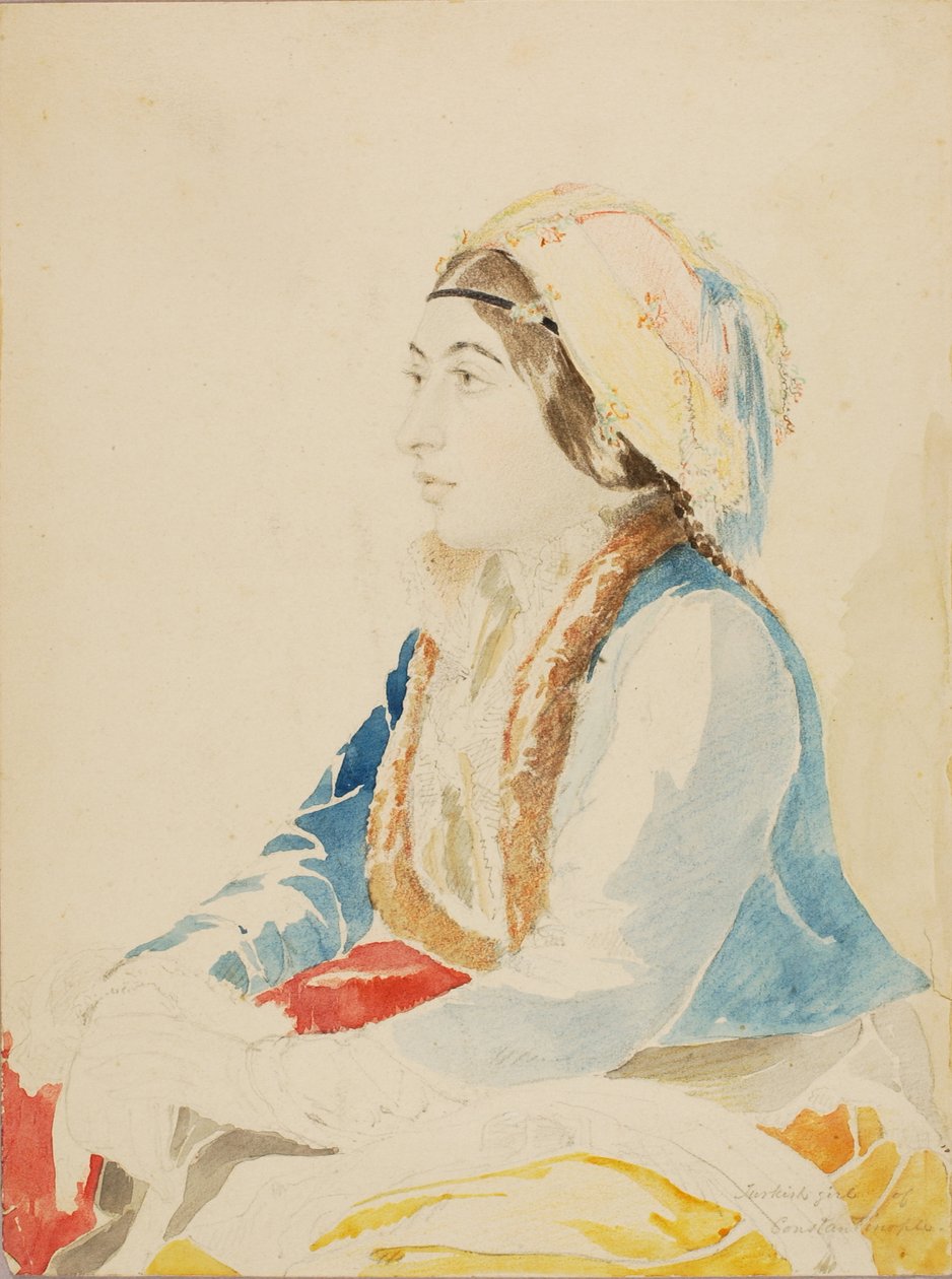 Garota Turca de Constantinopla, s.d. de Miner Kilbourne Kellogg