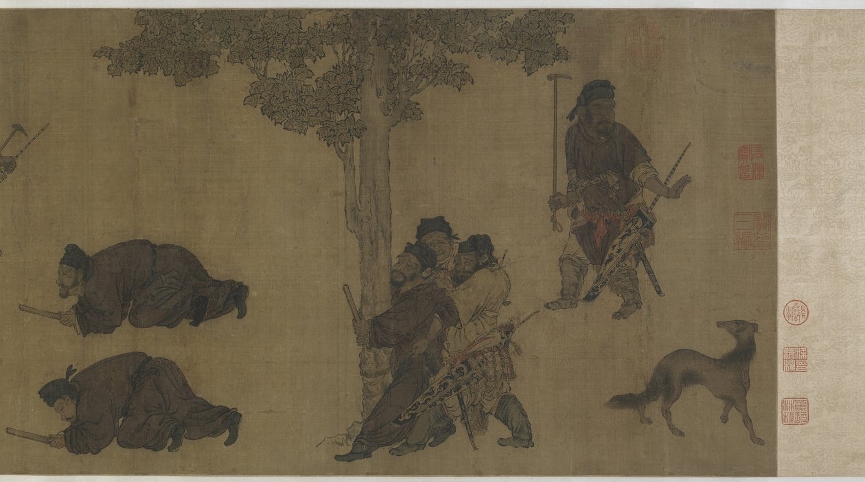 Admoestando em Correntes de Ming Dynasty Chinese School