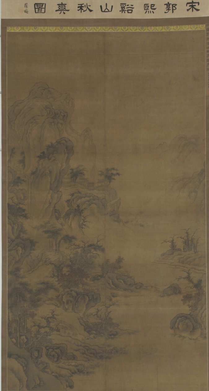 Claro outono sobre colinas e córregos, c. de Ming Dynasty Chinese School