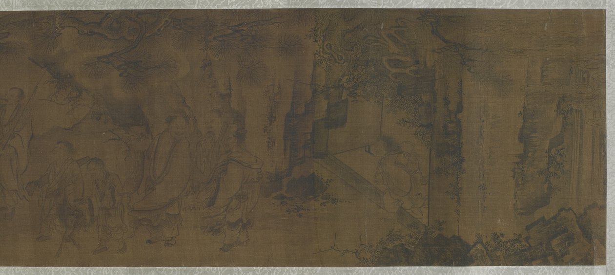 Imortais Taoístas nas Montanhas de Ming Dynasty Chinese School