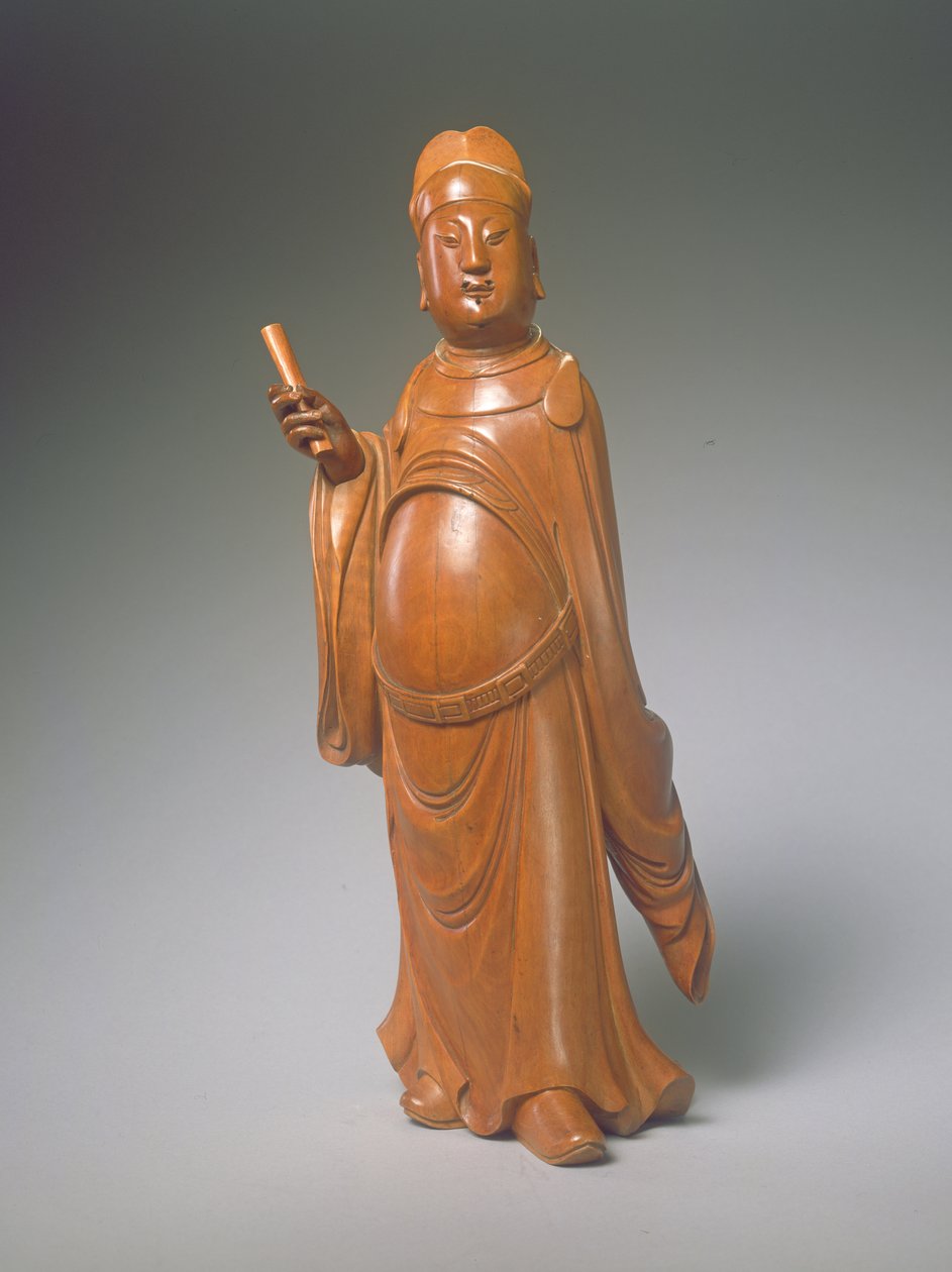 Figura de Wen Chang (buxo) de Ming Dynasty Chinese School