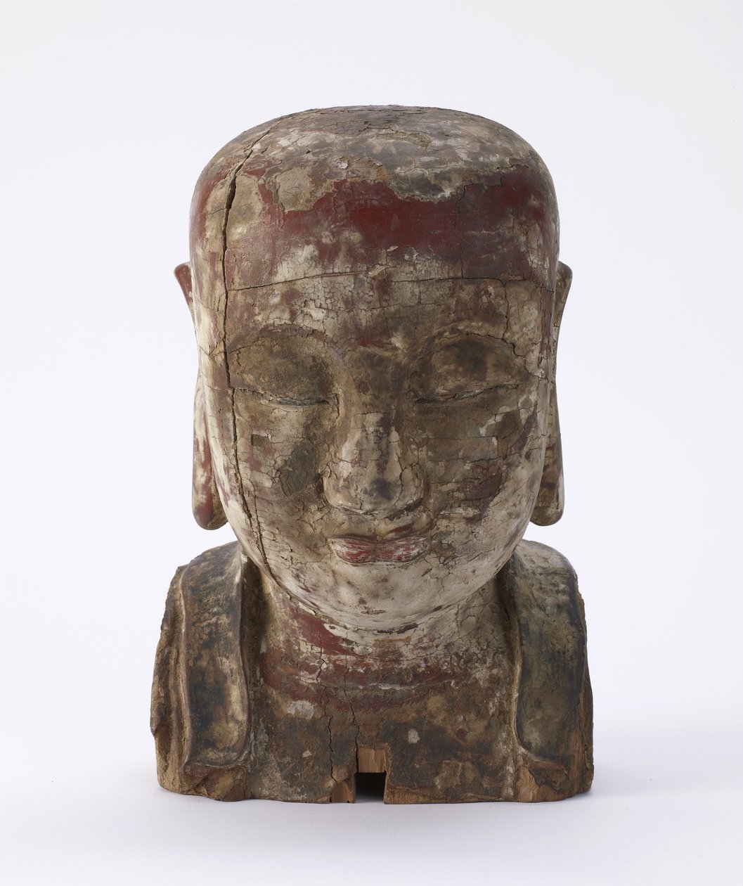 Chefe de uma Lohan (madeira) de Ming Dynasty Chinese School