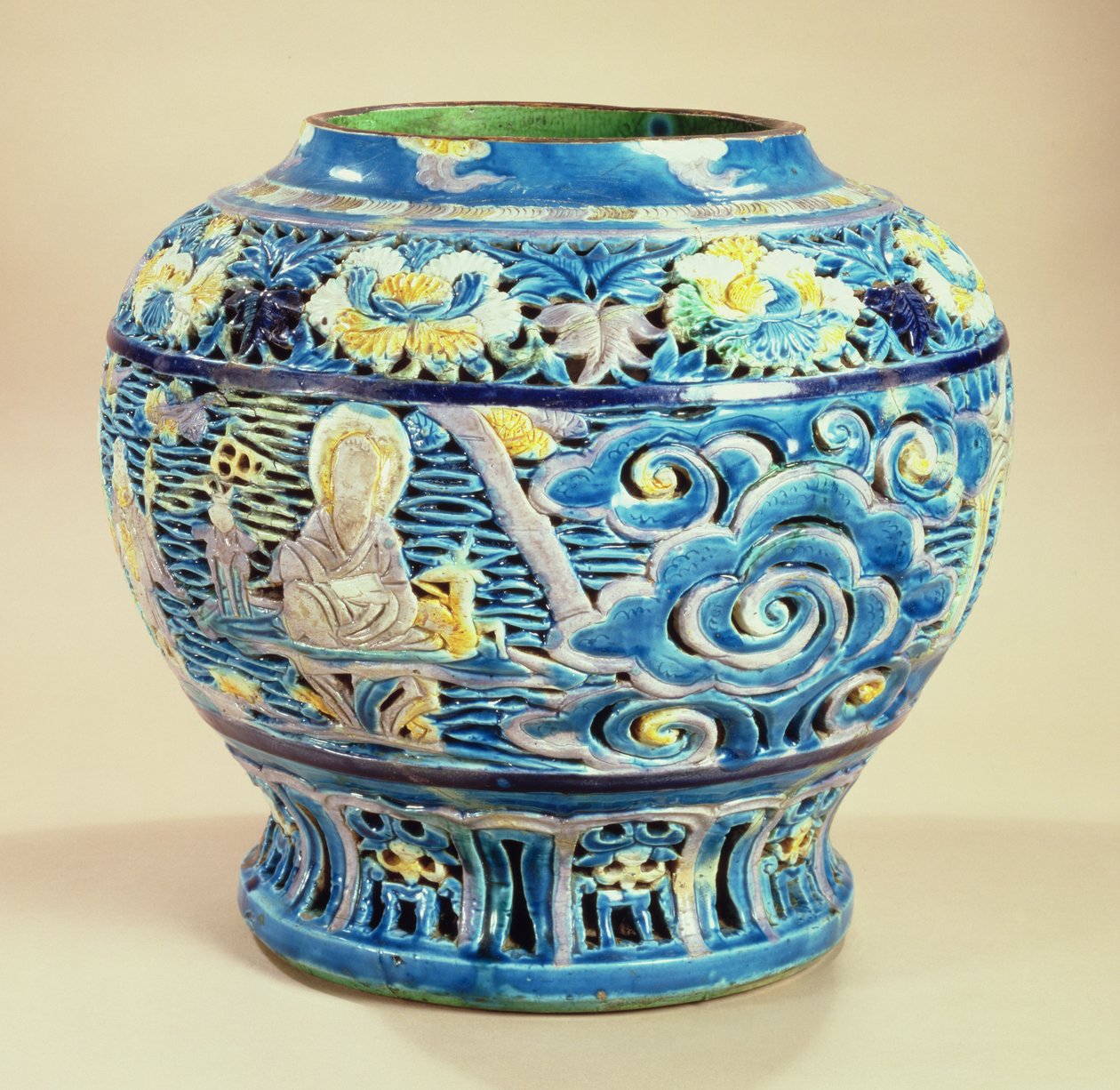 Jarra grande, dinastia Ming de Ming Dynasty Chinese School