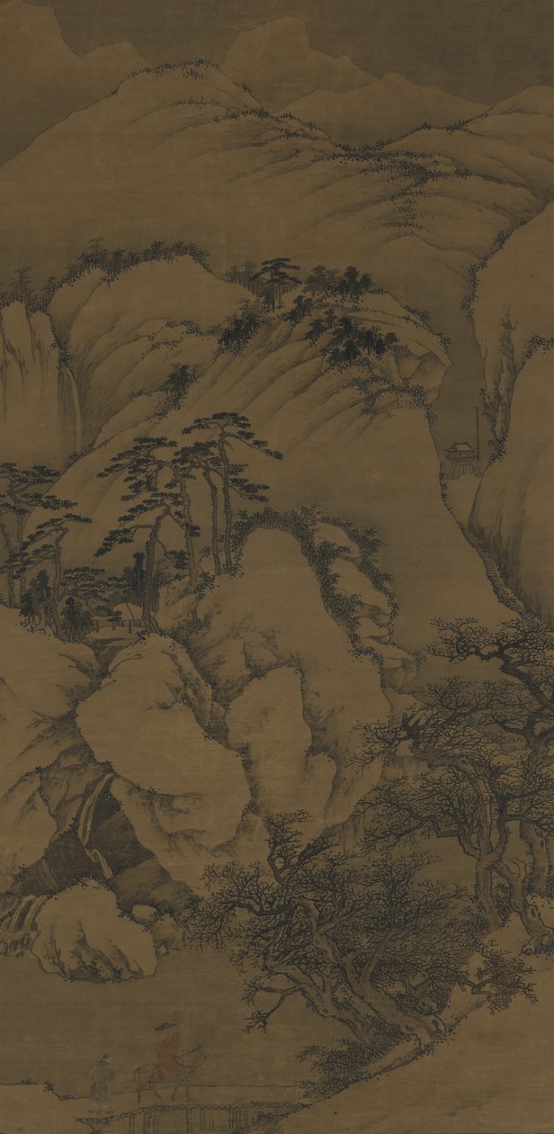 Vento e Neve na Ponte Ba, do século XV ao XVI de Ming Dynasty Chinese School