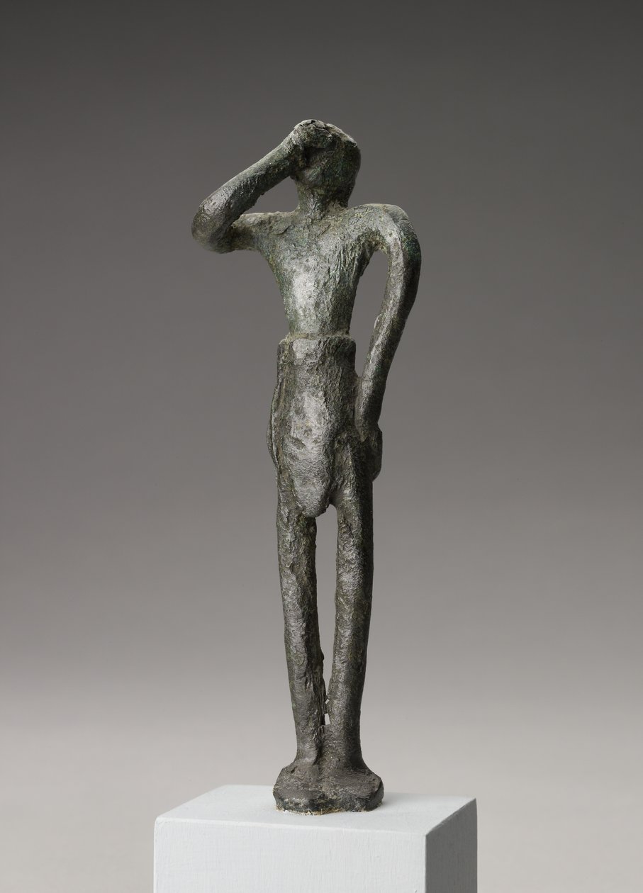 Estatueta votiva masculina, Período Médio Minoan III - Período Minoan I final (liga de cobre) de Minoan