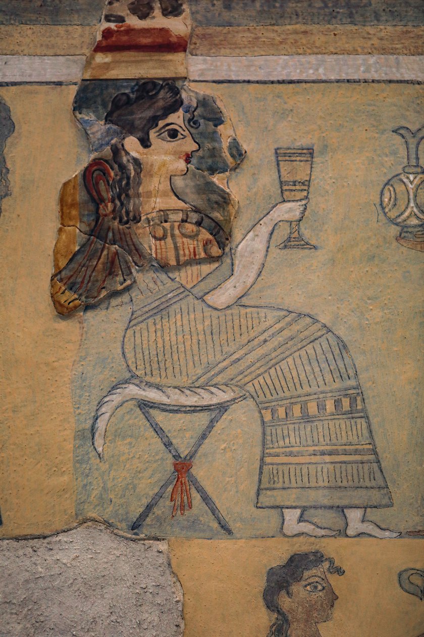 Afresco de fezes de acampamento de Minoan