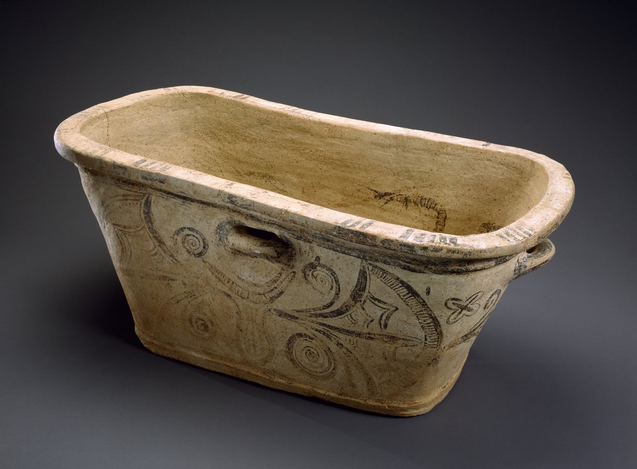 Larnax (banheira e caixão) ou "caixa de cinzas" de Minoan