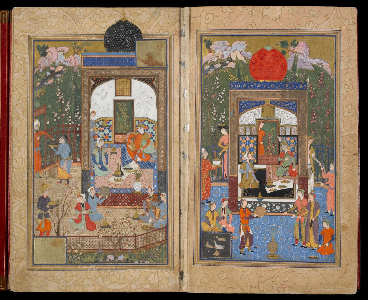 Lawa&39;ih (Effulgences of Light) possivelmente Herat, Irã, período safávida, c.1521-25 (aquarela opaca, tinta e ouro sobre papel) de Mir Ali Al Husayni