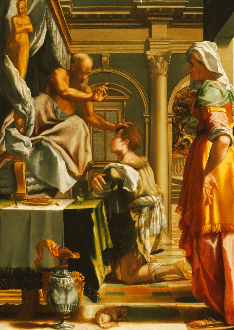 Isaac abençoando Jacó, de Mirabello Cavalori