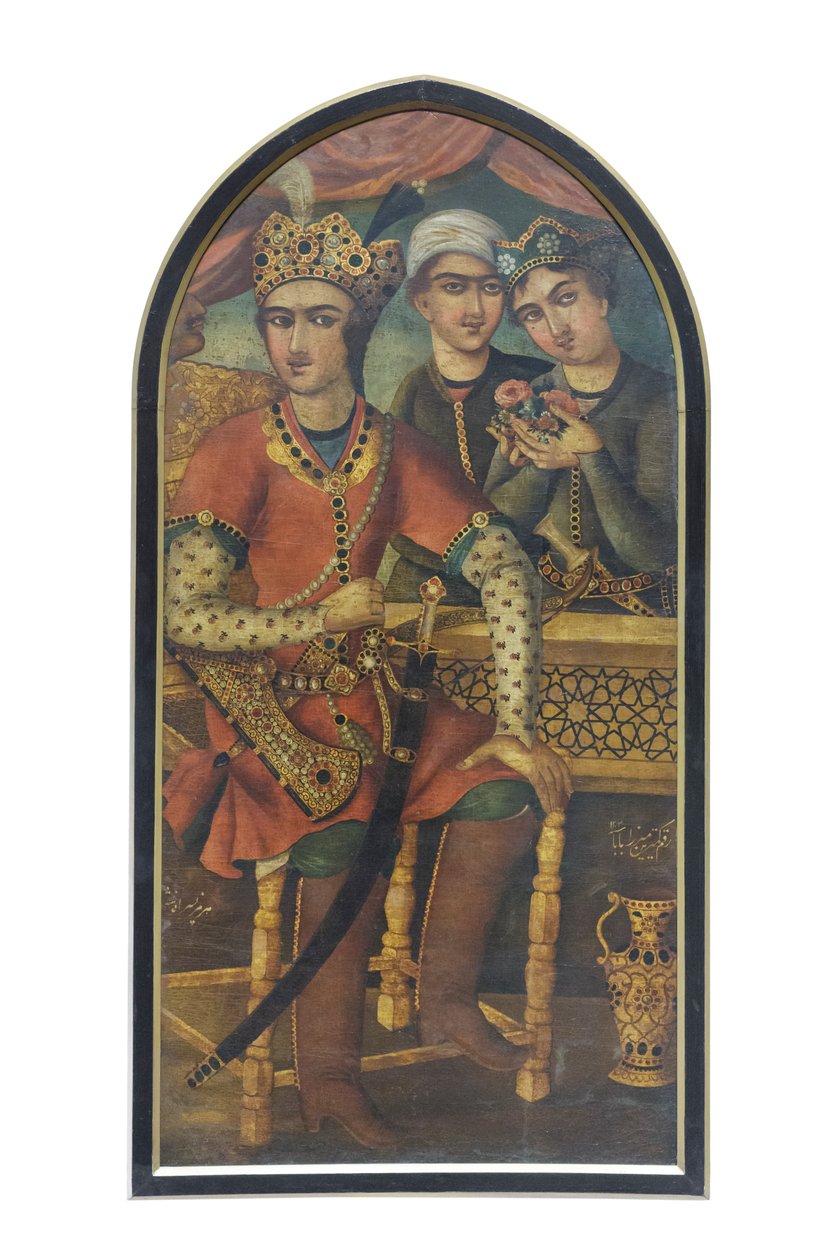 Hormizd IV de Sasan (óleo sobre tela) de Mirza Baba