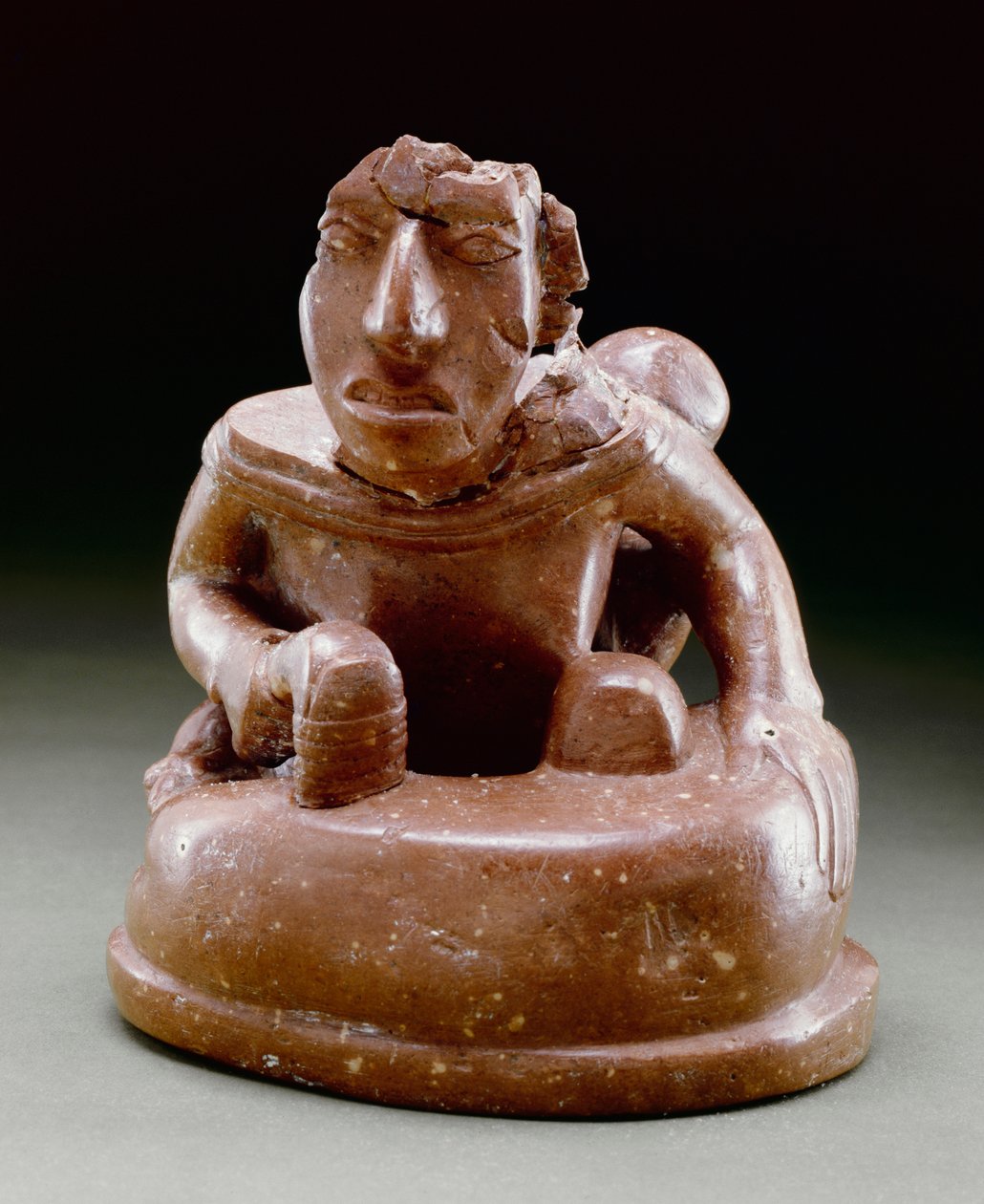 Figura de Birger, 1000-1250 (bauxita) de Mississippian culture